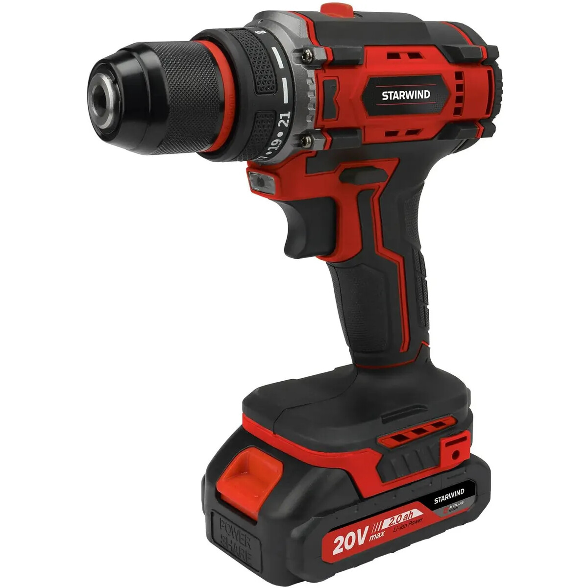 Дрель-шуруповёрт Starwind CD20-2.0/2.0S1 - фото 2