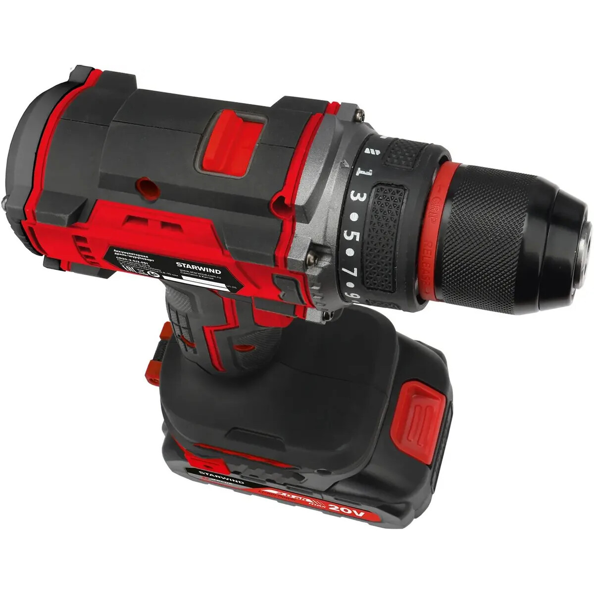 Дрель-шуруповёрт Starwind CD20-2.0/2.0S1 - фото 4