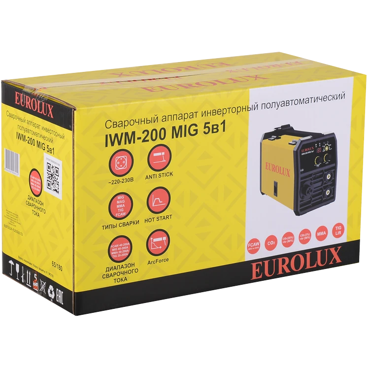 Сварочный аппарат Eurolux IWM-200 MIG - 65/180 - фото 12