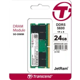 Оперативная память 24Gb DDR5 5600MHz Transcend SO-DIMM (JM5600ASE-24G)
