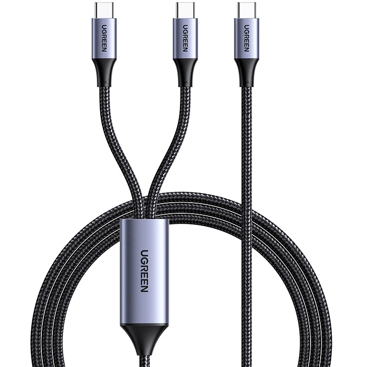 Разветвитель USB Type-C - 2x USB Type-C, 2м, UGREEN L533 - 75733