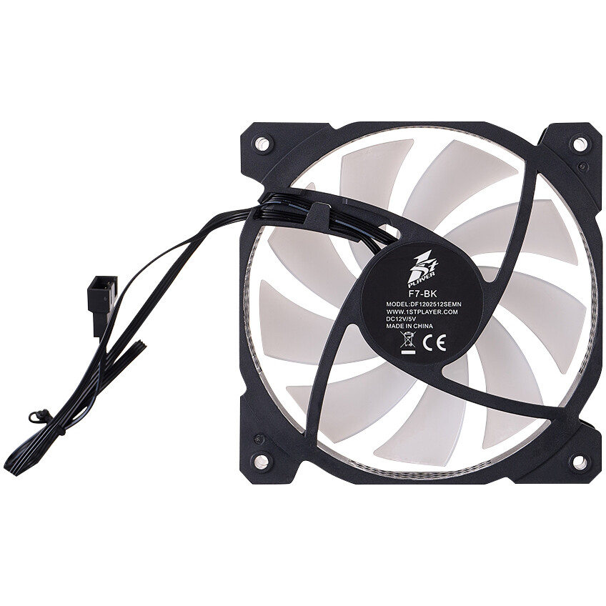 Вентилятор для корпуса 1STPLAYER F7 ARGB Black - F7-BK - фото 9
