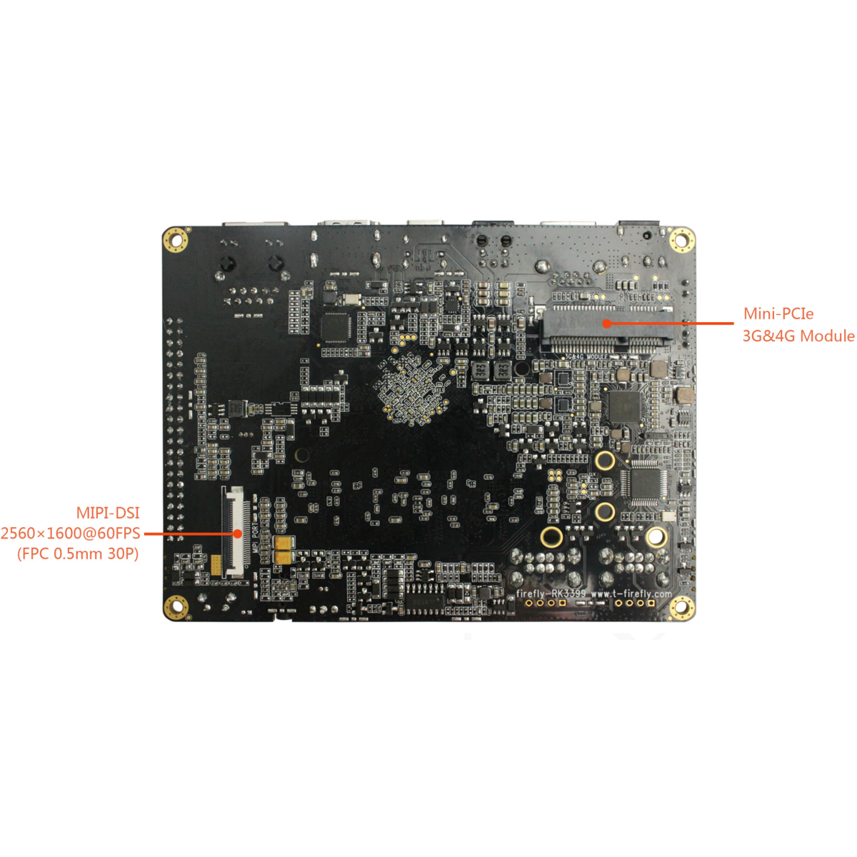 Одноплатный компьютер FireFly RK3399 4/16Gb - Firefly-RK3399-4GB - фото 3
