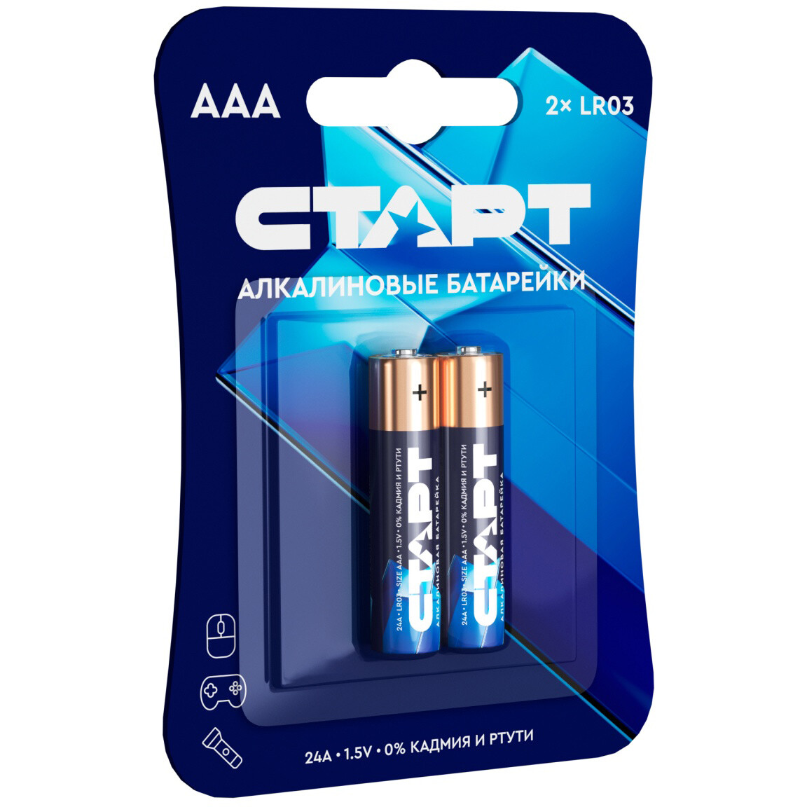 Батарейка СТАРТ (AAA, 2 шт.) - 4670012295938 - фото 2