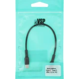 Кабель USB Type-C - USB Type-C, 0.2м, BoraSCO 52594 Black