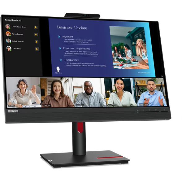Монитор Lenovo 24" ThinkVision T24v-30 (63D8MAT3UK) - фото 3
