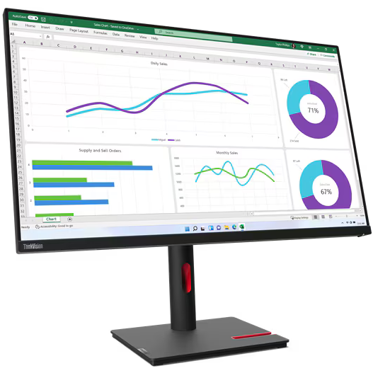 Монитор Lenovo 32" ThinkVision T32h-30 (63D3GAT1UK) - фото 3
