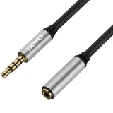 Кабель удлинительный 3.5 Jack (M) - 3.5 Jack (F), 1м, PERO MC03 (PRMC-031MB)
