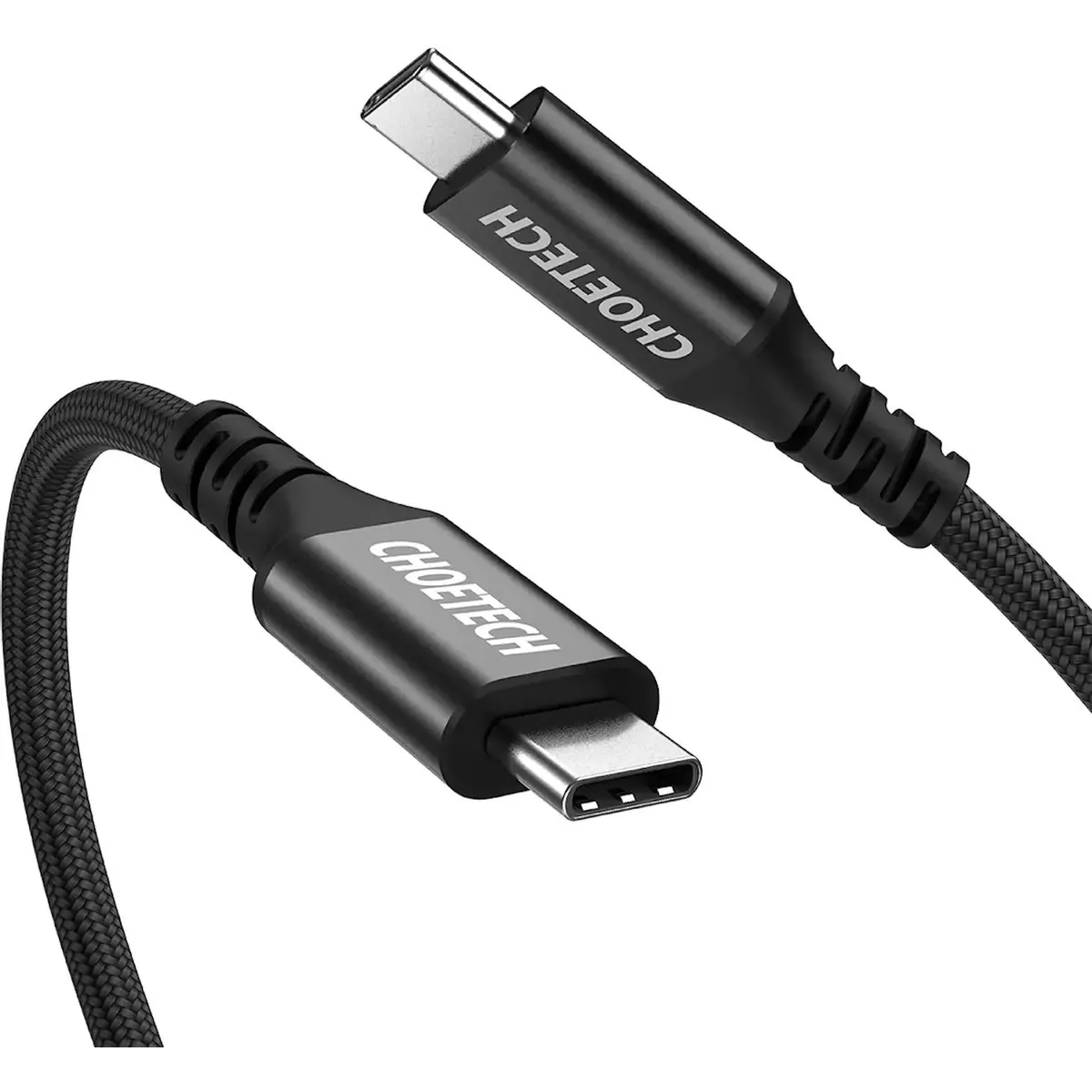 Кабель USB Type-C - USB Type-C, 2м, Choetech XCC-1007-V2 Black - XCC-1007-V2-BK - фото 2