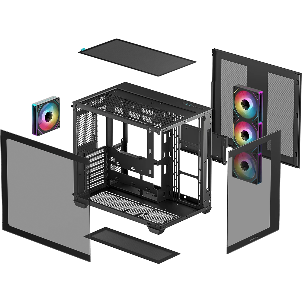 ..... Корпус DeepCool CG530 4F Black (0374) повреждена упаковка - R-CG530-BKADA4-G-1 - фото 12