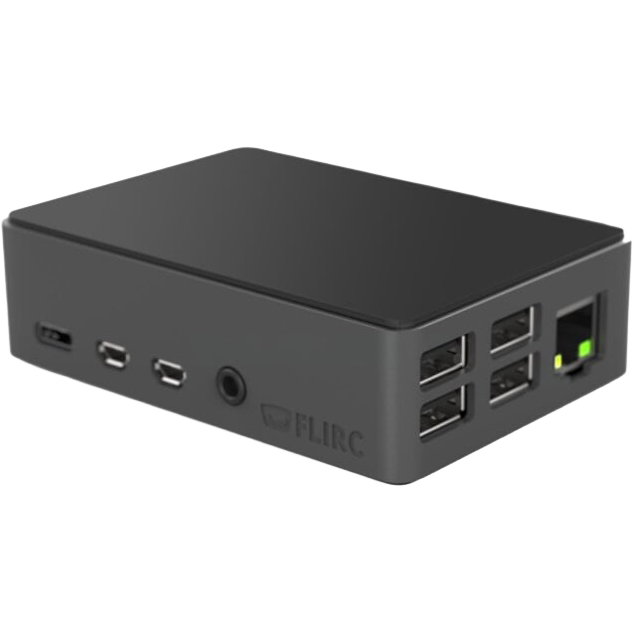 Корпус для одноплатного компьютера Flirc Raspberry Pi 4 Case Black Edition