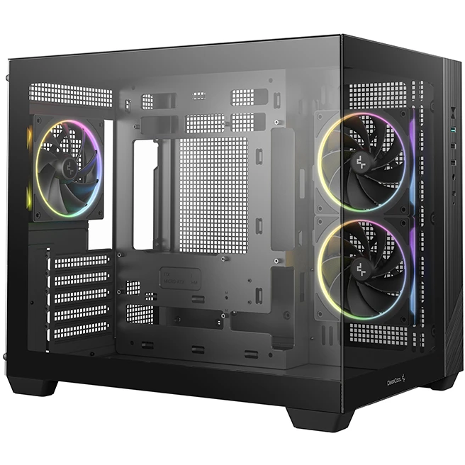 Корпус DeepCool CG330 3F Black - R-CG330-BKNGM3-G - фото 2