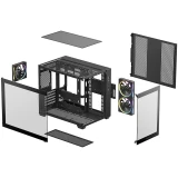 Корпус DeepCool CG330 3F Black (R-CG330-BKNGM3-G)