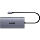 Док-станция Rapoo XD101 10-in-1 USB-C Adapter Grey (XD101-SGRY)