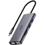 Док-станция Rapoo XD101 10-in-1 USB-C Adapter Grey (XD101-SGRY)