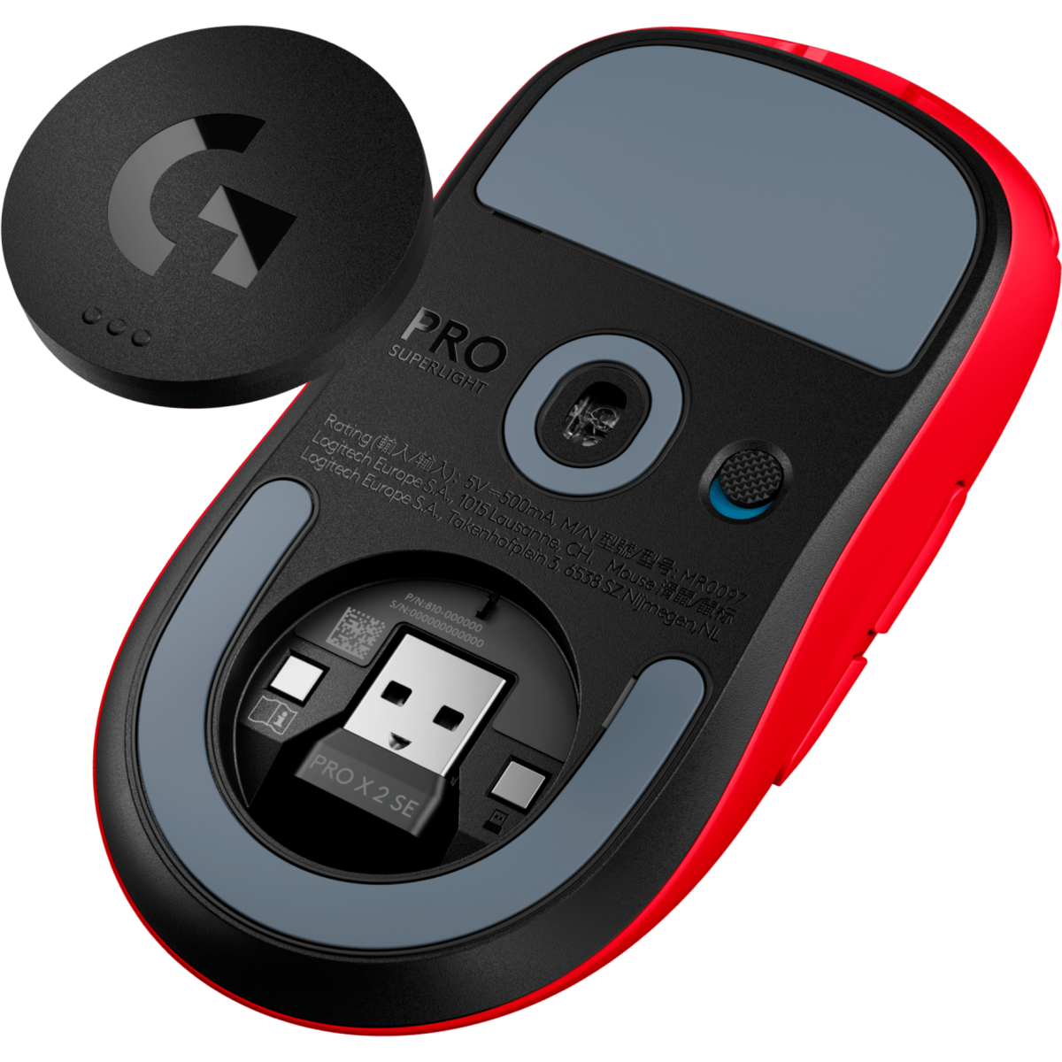 Мышь Logitech Pro X Superlight 2 SE Red (910-007474) - фото 6