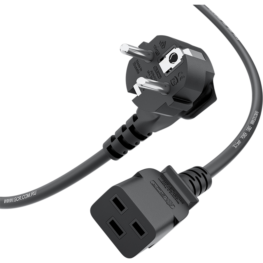 Кабель питания Schuko - C19, 2м, Greenconnect GCR-56583 - фото 2