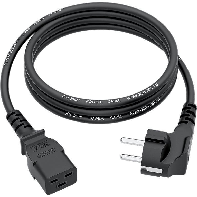Кабель питания Schuko - C19, 2м, Greenconnect GCR-56583 - фото 3