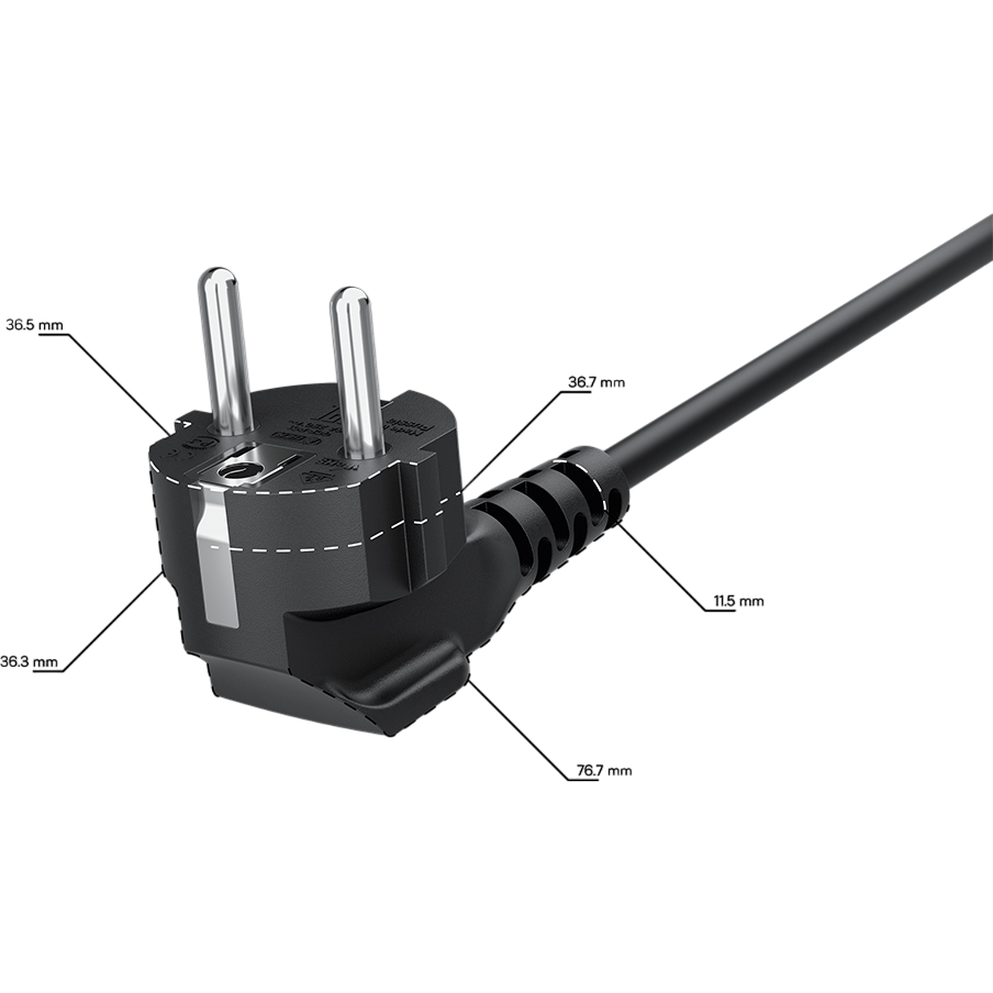 Кабель питания Schuko - C19, 2м, Greenconnect GCR-56583 - фото 4