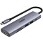 Док-станция Rapoo XD61 6-in-1 USB-C Adapter Grey - XD61-SGRY