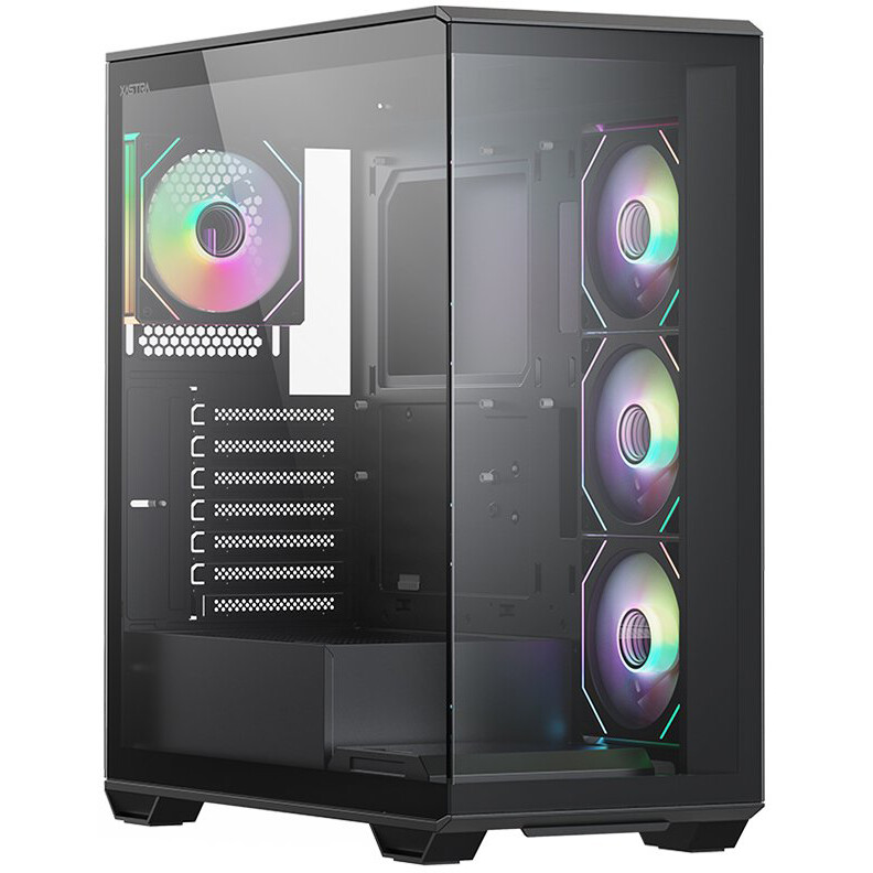 Корпус XASTRA Q600 4FM12A-C10-UC Black - Q600-4FM12A-C10-UC