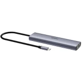 Док-станция Rapoo XD71 7-in-1 USB-C Adapter Grey (ч)