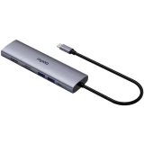 Док-станция Rapoo XD71 7-in-1 USB-C Adapter Grey (ч)