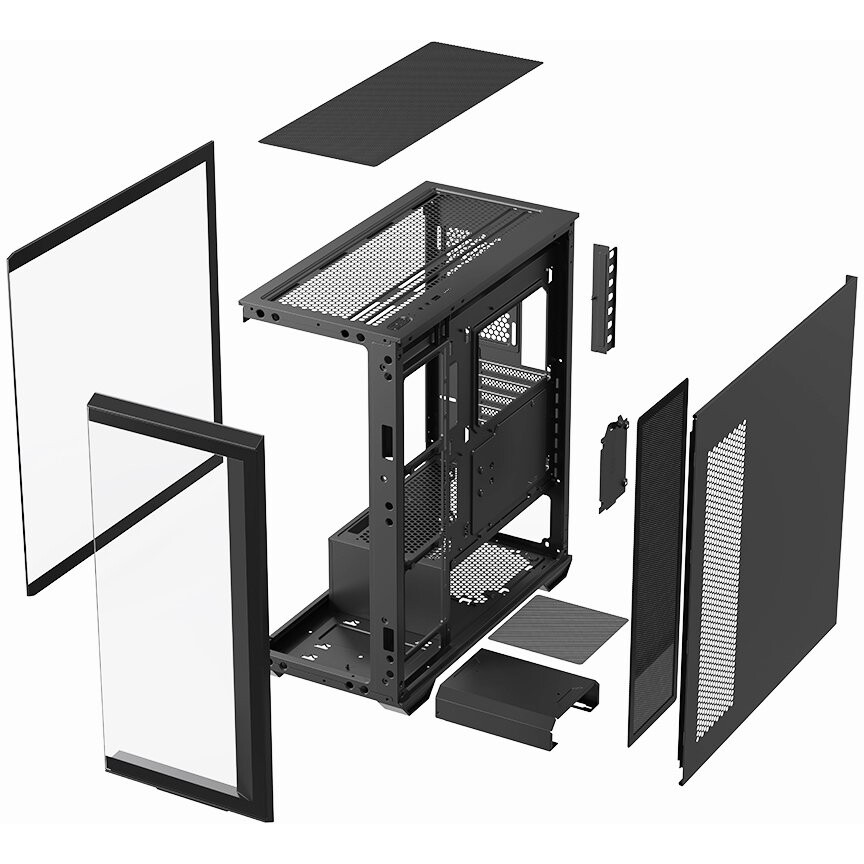 Корпус XASTRA Q600 6FM12A-C10-UC Black - Q600-6FM12A-C10-UC - фото 11