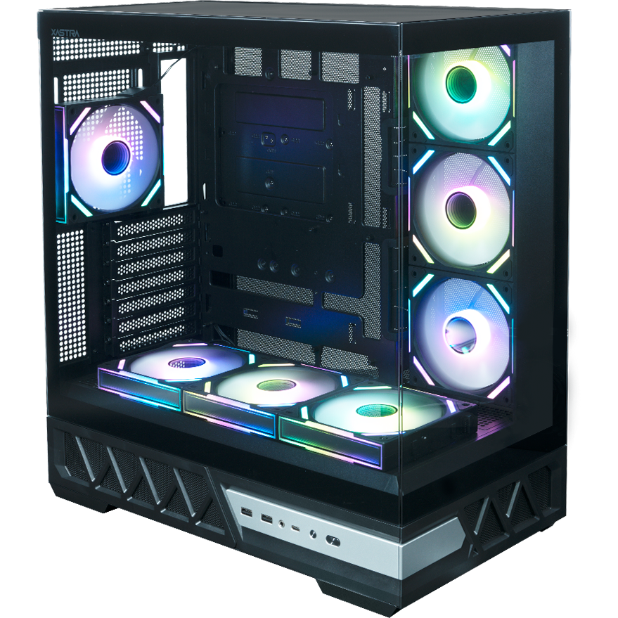 Корпус XASTRA Q700 7FS12A-C10-UC Black - Q700-7FS12A-C10-UC - фото 3