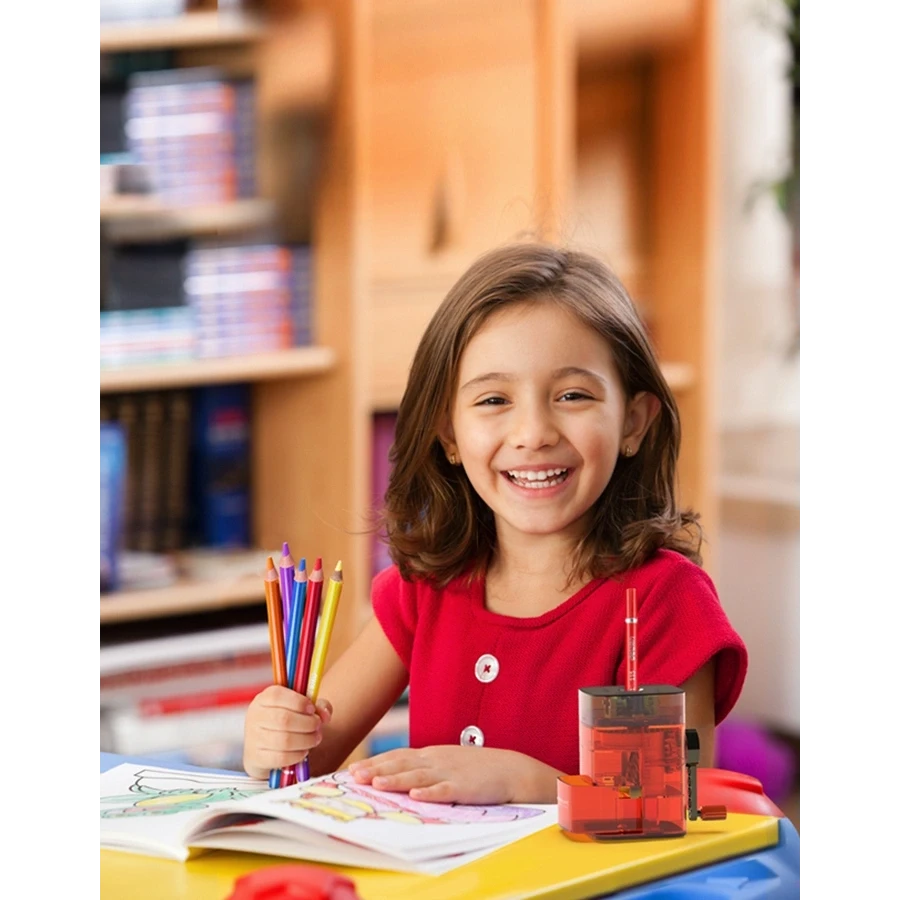 Точилка для карандашей Deli 71162 Red - 71162RED - фото 2