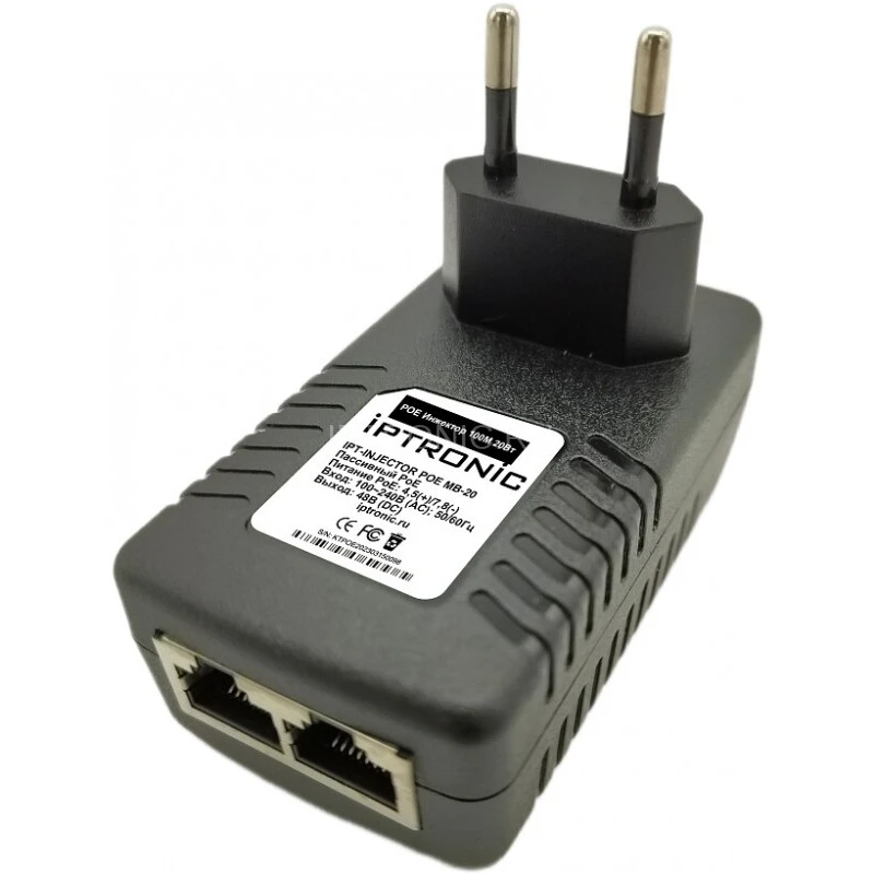 PoE инжектор IPTRONIC IPT-INJECTOR POE MB-20