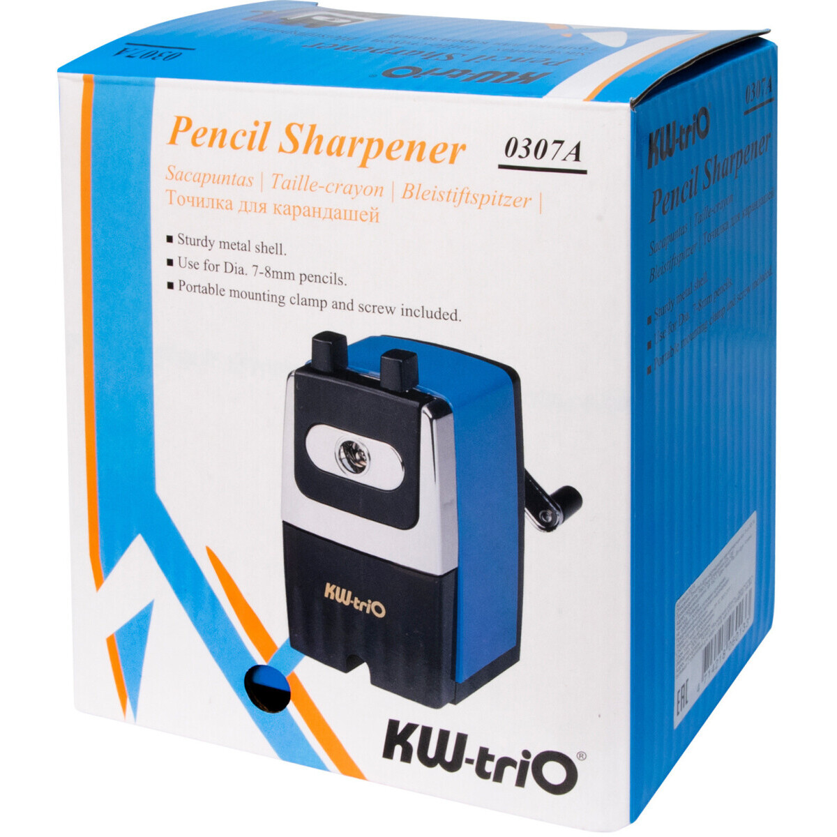 Точилка для карандашей KW-Trio 307A Blue - 307A-BLU - фото 9