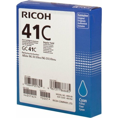 Картридж Ricoh GC 41C Cyan - 405762