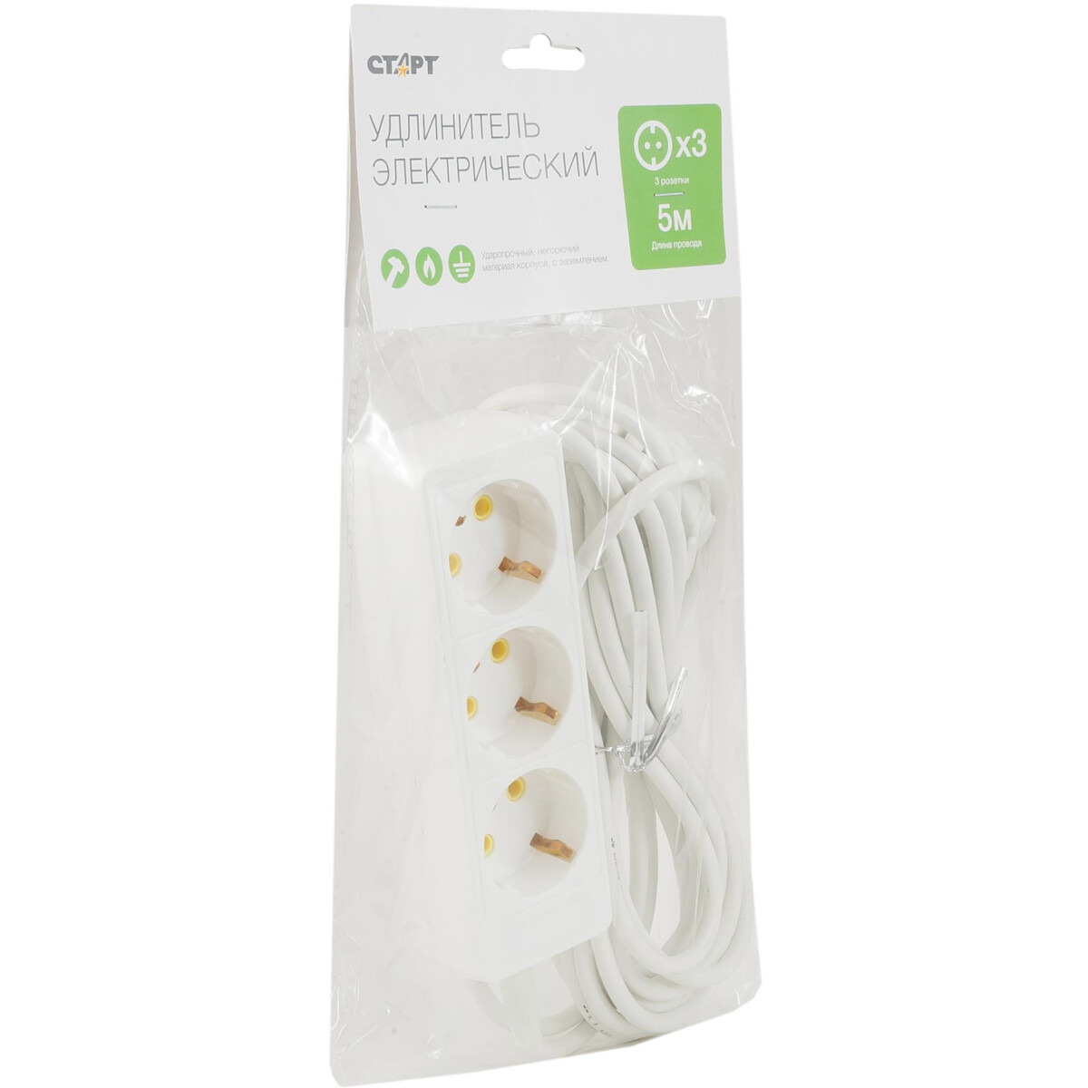 Сетевой удлинитель СТАРТ C/У S 3x5-Z - 4607175852746 - фото 3