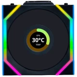 ..... Вентилятор для корпуса Lian Li UNI Fan SL Wireless LCD 120 Black (2886) Б/У контроллер без USB (G99.12SLLCD1W1B.R0)