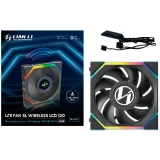 ..... Вентилятор для корпуса Lian Li UNI Fan SL Wireless LCD 120 Black (2886) Б/У контроллер без USB (G99.12SLLCD1W1B.R0)