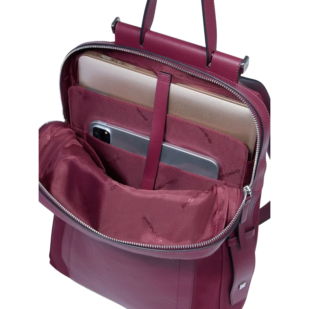 Рюкзак для ноутбука Piquadro Women’s Laptop Backpack 14" Burgundy (CA4576W92T/BO) - фото 3
