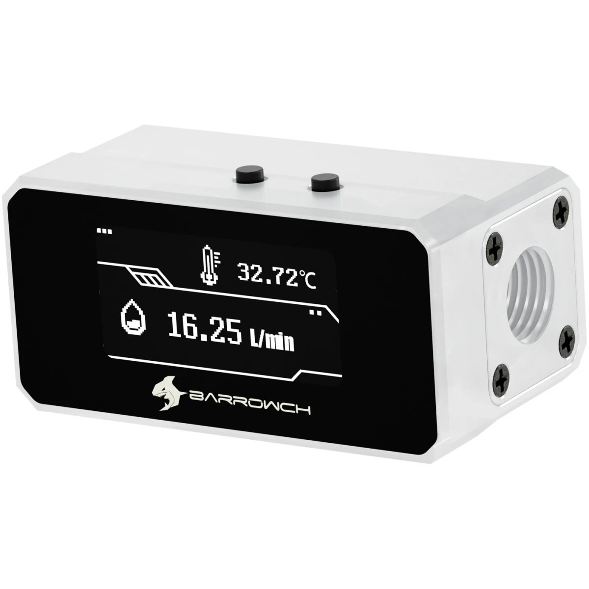 Датчик температуры и потока для СЖО Barrow FBFT08 White (CH1040)
