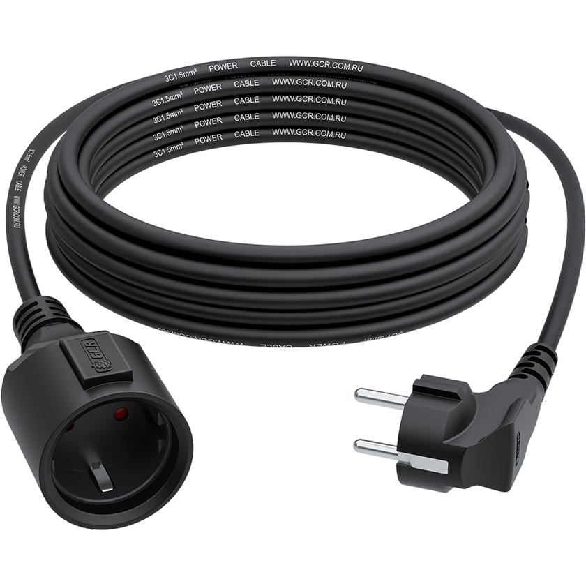 Кабель питания Schuko - Schuko, 15м, Greenconnect GCR-56425 - фото 3