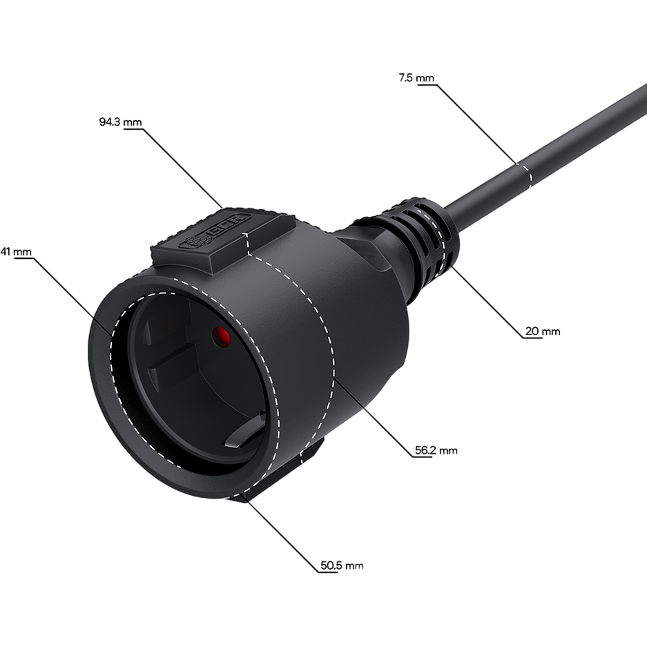 Кабель питания Schuko - Schuko, 15м, Greenconnect GCR-56425 - фото 5