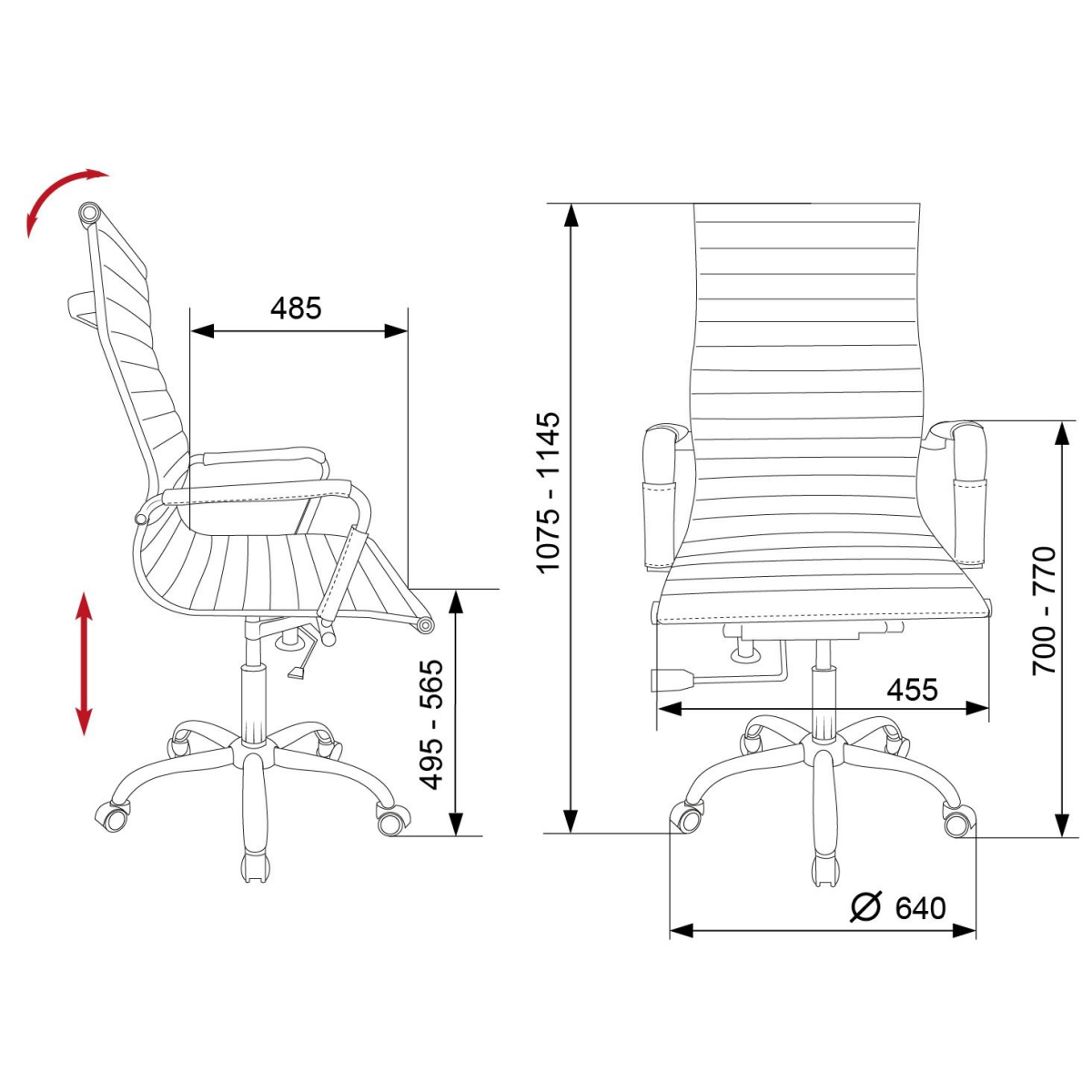 Офисное кресло Бюрократ CH-883/IVORY - фото 5