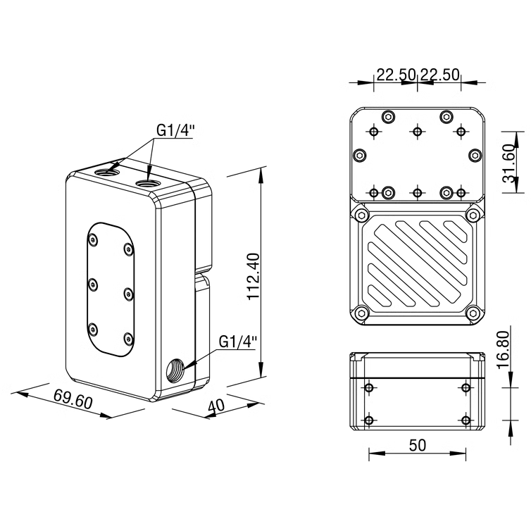 Резервуар с помпой для СЖО Barrow SPD10-T Glacial White (BA3099) - фото 4