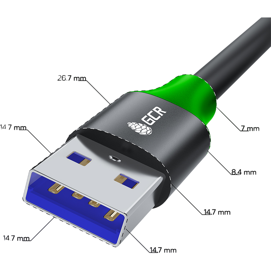Кабель удлинительный USB A (M) - USB A (F), 1м, Greenconnect GCR-55279 - фото 3