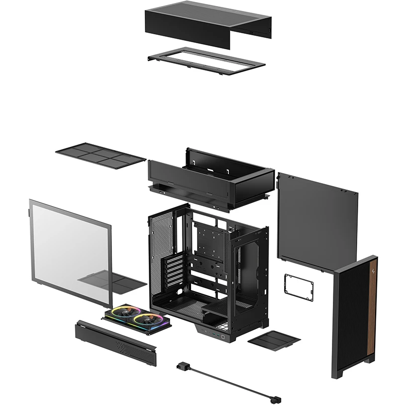 Корпус DeepCool CL660 Black - R-CL660-BKNNA0-G-1 - фото 10