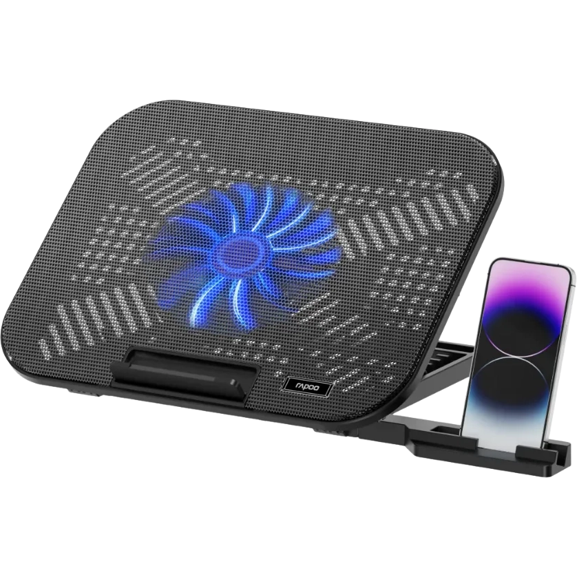 Охлаждающая подставка для ноутбука Rapoo CF100 Black - CF100-BL