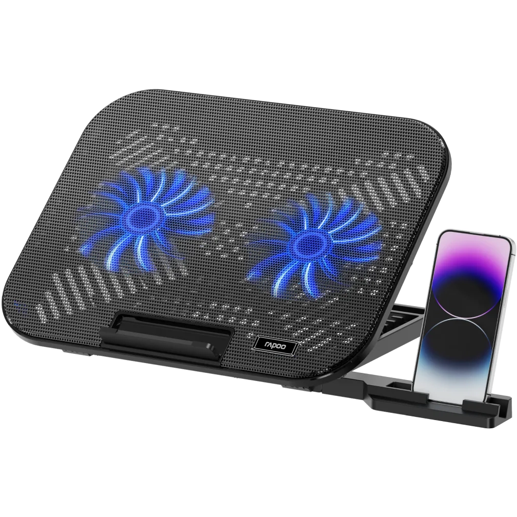 Охлаждающая подставка для ноутбука Rapoo CF200 Black - CF200-BL