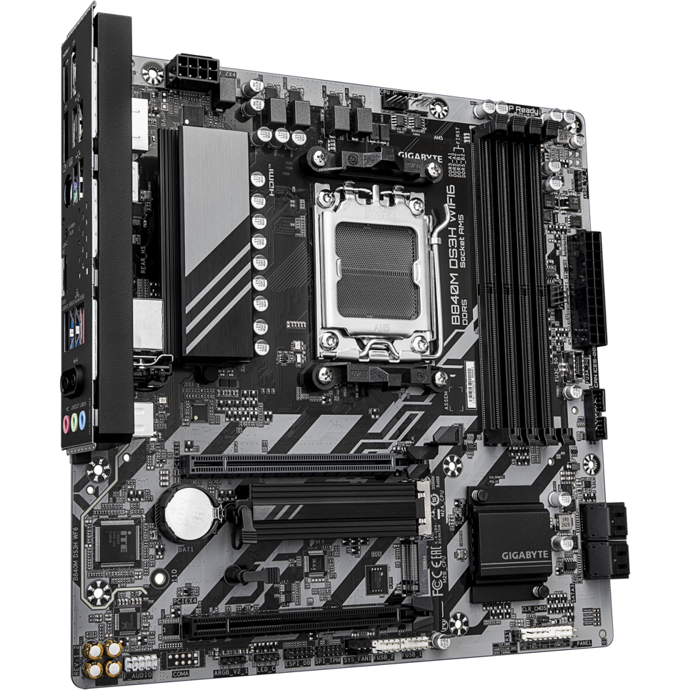 Материнская плата Gigabyte B840M DS3H WIFI6 (rev. 1.2) - B840M DS3H WF6 (rev. 1.2) - фото 2