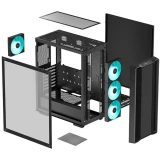 ..... Корпус DeepCool CC 560 V2 Black,( SN0132 )  царапина на стеклянной боковой панели корпуса (R-CC560-BKGAA4-G-2)