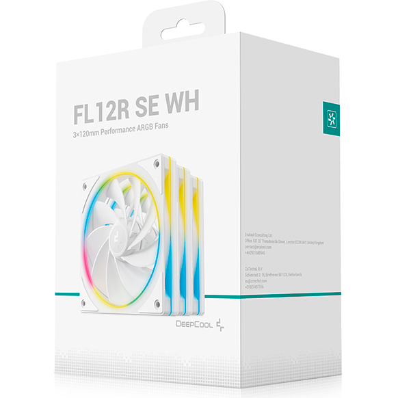 Вентилятор для корпуса DeepCool FL12R SE WH (3 шт.) - R-FL12RSE-WHAPN3-G - фото 7