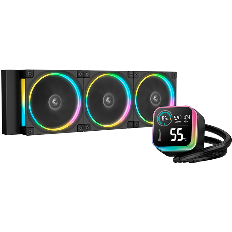 Система жидкостного охлаждения DeepCool LE360 V2 ZERO DARK: купить